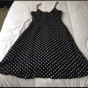 Forever 21 polka dots dress size M black/white